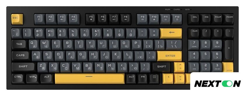 Клавиатура Ritmix RKB-598BL (черный/серый) - Изображение №1 — Интернет-магазин Nexton