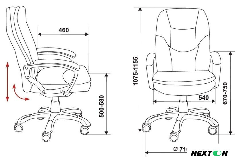 Офисное кресло Бюрократ CH-868LT (черный) - Изображение №6 — Интернет-магазин Nexton