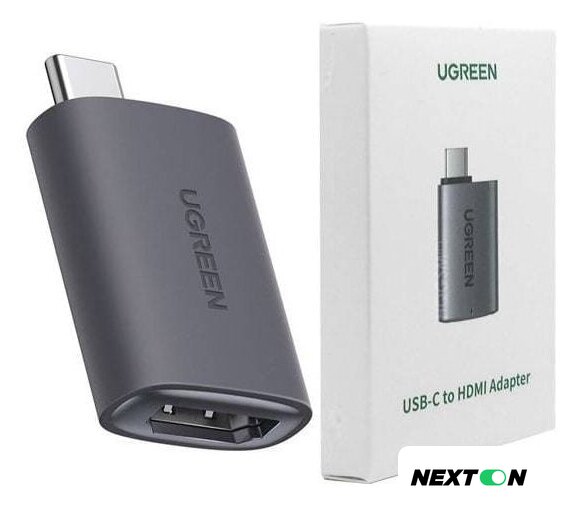 Адаптер Ugreen US320 70450 HDMI - USB Type-C (серый) - Изображение №2 — Интернет-магазин Nexton