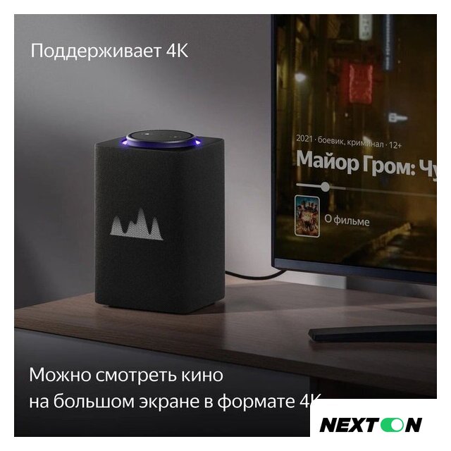Умная колонка Яндекс Станция Макс (с хабом умного дома Zigbee, графит) - Изображение №5 — Интернет-магазин Nexton