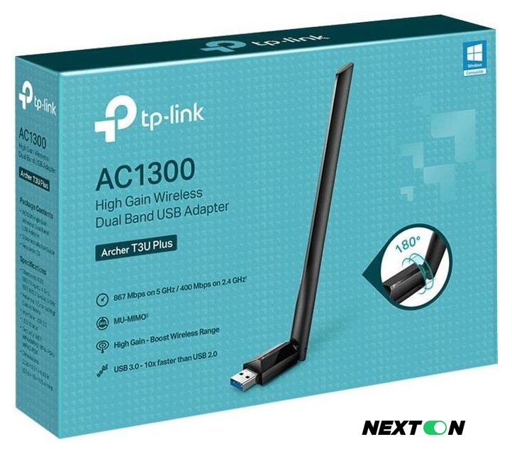 Wi-Fi адаптер TP-Link Archer T3U Plus - Изображение №4 — Интернет-магазин Nexton