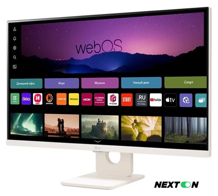 Smart монитор LG MyView Smart Monitor 27SR50F-W - Изображение №2 — Интернет-магазин Nexton