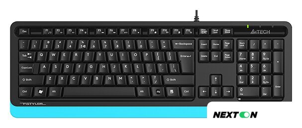 Клавиатура A4Tech Fstyler FKS10 (черный/синий) - Изображение №1 — Интернет-магазин Nexton