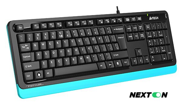 Клавиатура A4Tech Fstyler FKS10 (черный/синий) - Изображение №3 — Интернет-магазин Nexton