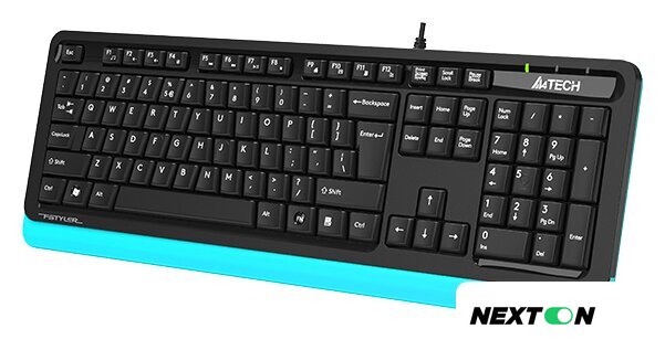 Клавиатура A4Tech Fstyler FKS10 (черный/синий) - Изображение №2 — Интернет-магазин Nexton