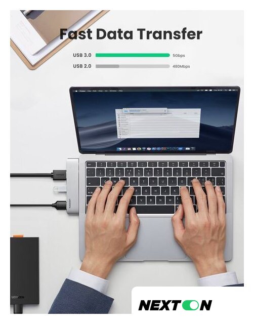 USB-хаб Ugreen CM251 60559 - Изображение №4 — Интернет-магазин Nexton