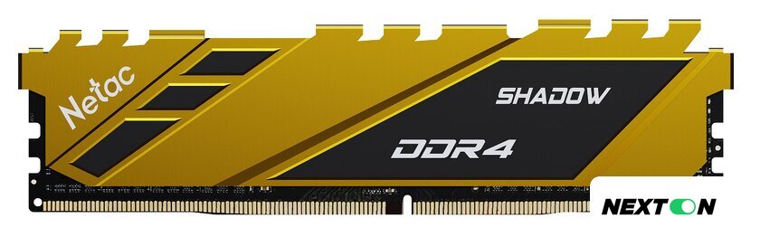 Оперативная память Netac Shadow 8ГБ DDR4 3200 МГц NTSDD4P32SP-08Y - Изображение №1 — Интернет-магазин Nexton