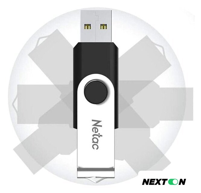 USB Flash Netac U505 USB 2.0 64GB NT03U505N-064G-20BK - Изображение №4 — Интернет-магазин Nexton