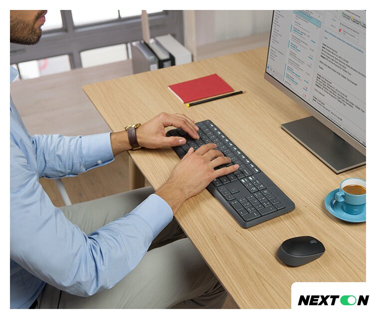 Офисный набор Logitech MK235 Wireless Combo 920-007948 - Изображение №6 — Интернет-магазин Nexton
