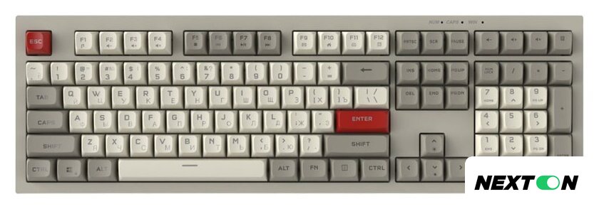 Клавиатура Ritmix RKB-508BL (серый/белый) - Изображение №1 — Интернет-магазин Nexton