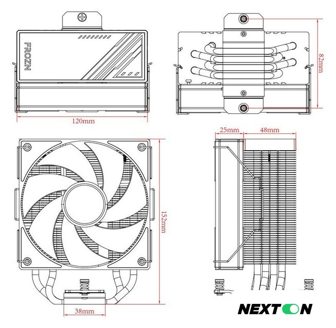 Кулер для процессора ID-Cooling Frozn A410 Black - Изображение №7 — Интернет-магазин Nexton