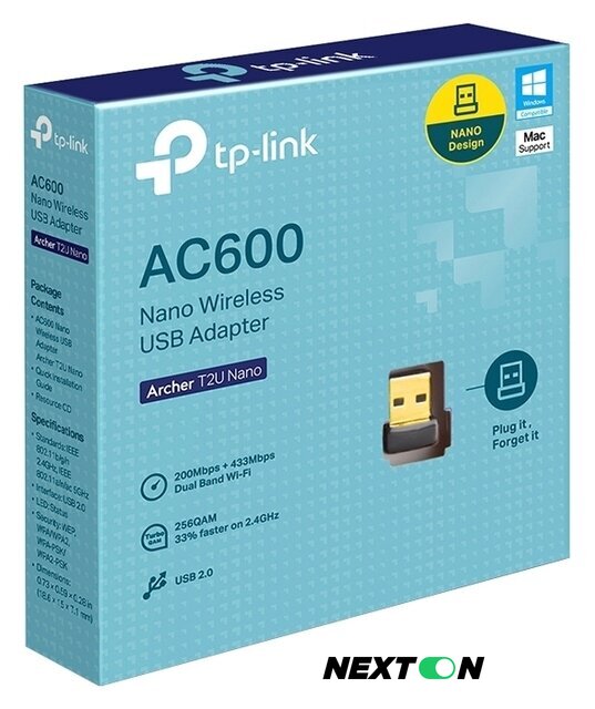Wi-Fi адаптер TP-Link Archer T2U Nano - Изображение №3 — Интернет-магазин Nexton