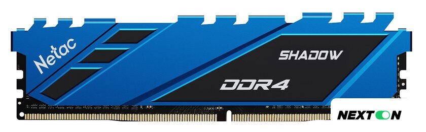 Оперативная память Netac Shadow 16ГБ DDR4 3200 МГц NTSDD4P32SP-16B - Изображение №1 — Интернет-магазин Nexton