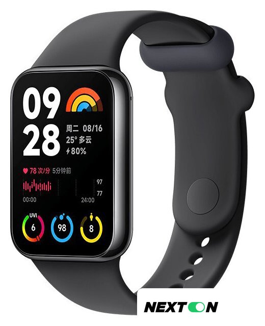 Фитнес-браслет Xiaomi Smart Band 8 Pro (серый, с черным силиконовым ремешком, международная версия) - Изображение №1 — Интернет-магазин Nexton