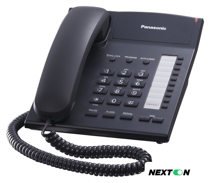 Проводной телефон Panasonic KX-TS2382RUB (черный) - Изображение №1 — Интернет-магазин Nexton
