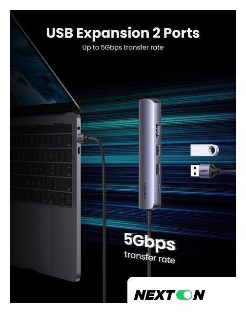 USB-хаб Ugreen CM418 10919 - Изображение №6 — Интернет-магазин Nexton