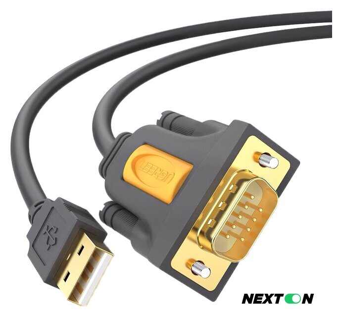 Кабель Ugreen CR104 20222 USB-А 2.0 - DB9 RS-232 (2 м) - Изображение №1 — Интернет-магазин Nexton