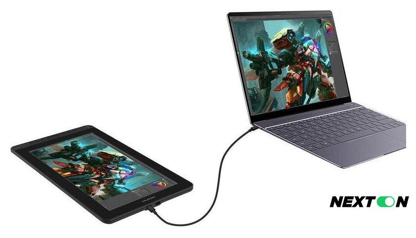 Графический монитор Huion Kamvas 13 (фиолетовый) - Изображение №6 — Интернет-магазин Nexton