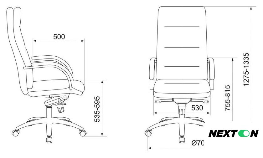 Офисное кресло Бюрократ T-9927SL (черный) - Изображение №5 — Интернет-магазин Nexton