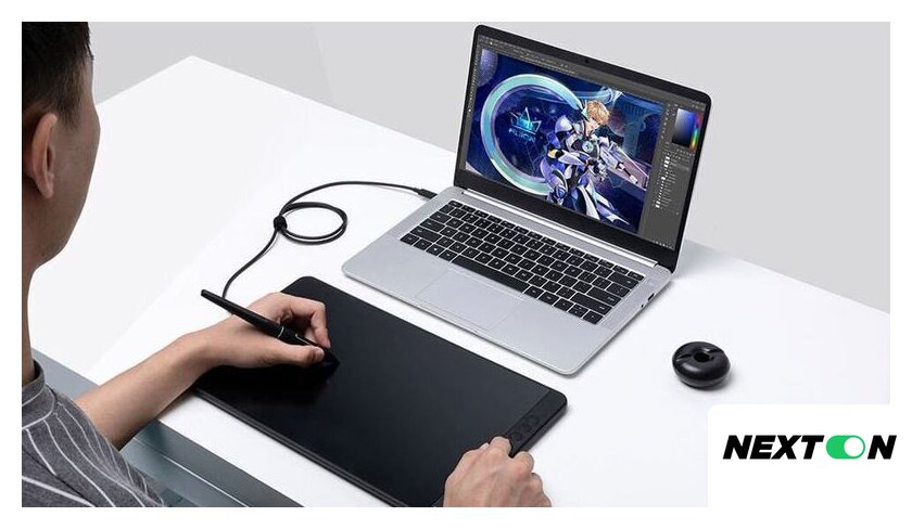 Графический монитор Huion Kamvas 13 (полуночно-зеленый) - Изображение №9 — Интернет-магазин Nexton