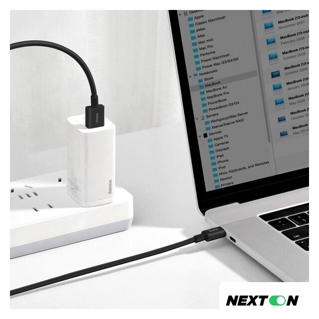 Кабель Baseus USB Type-A - Type-C CATYS-01 (1 м, черный) - Изображение №5 — Интернет-магазин Nexton