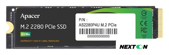 SSD Apacer AS2280P4U 1TB AP1TBAS2280P4U-1 - Изображение №1 — Интернет-магазин Nexton