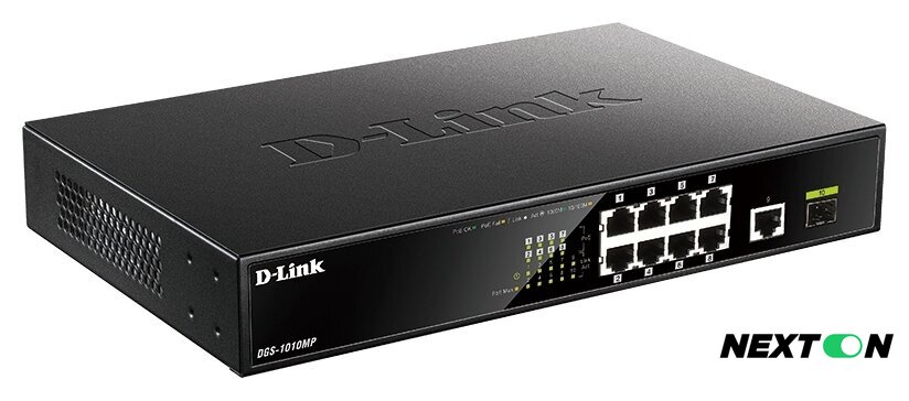 Неуправляемый коммутатор D-Link DGS-1010MP/A1A - Изображение №2 — Интернет-магазин Nexton