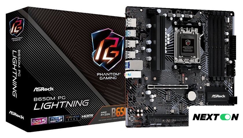 Материнская плата ASRock B650M PG Lightning - Изображение №6 — Интернет-магазин Nexton