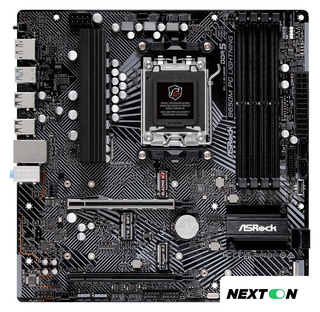 Материнская плата ASRock B650M PG Lightning - Изображение №1 — Интернет-магазин Nexton