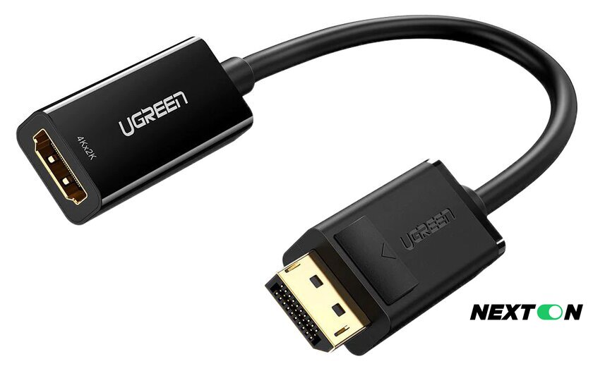 Адаптер Ugreen MM137 40363 DisplayPort - HDMI - Изображение №1 — Интернет-магазин Nexton