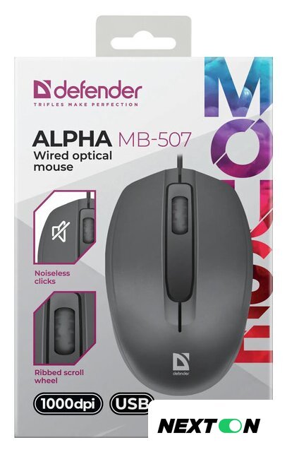 Мышь Defender Alpha MB-507 - Изображение №5 — Интернет-магазин Nexton