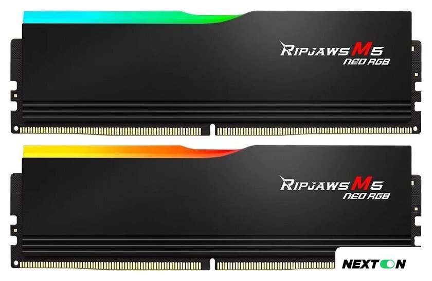 Оперативная память G.Skill Ripjaws M5 Neo RGB 2x16ГБ DDR5 6000 МГц F5-6000J2836G16GX2-RM5NRK - Изображение №1 — Интернет-магазин Nexton