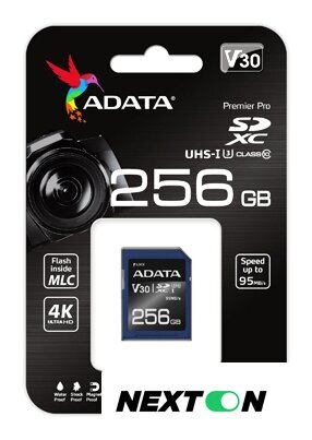 Карта памяти ADATA Premier Pro ASDX256GUI3V30S-R SDXC 256GB - Изображение №2 — Интернет-магазин Nexton