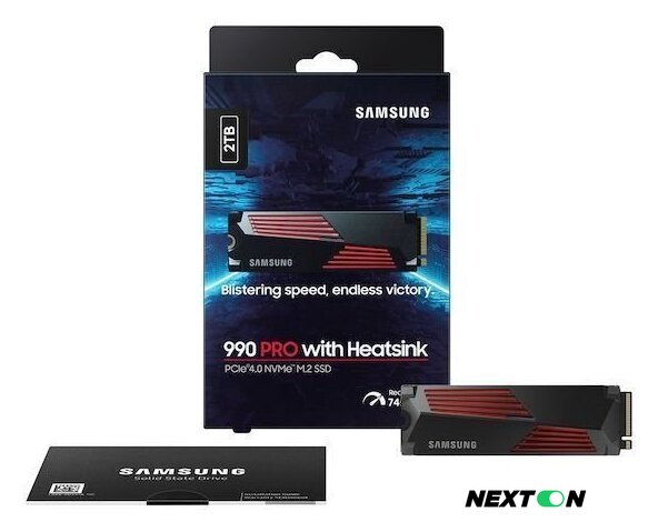 SSD Samsung 990 Pro с радиатором 4TB MZ-V9P4T0CW - Изображение №3 — Интернет-магазин Nexton