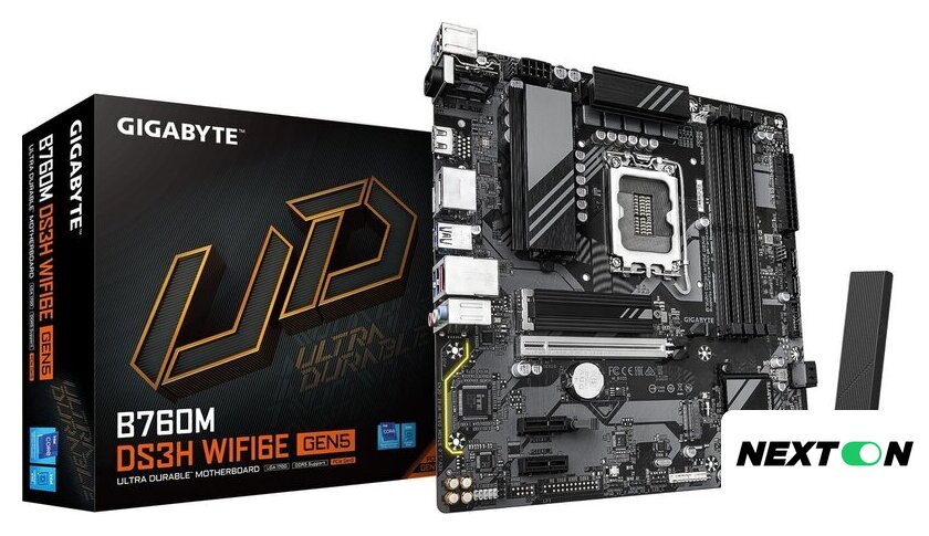 Материнская плата Gigabyte B760M DS3H WiFi6E GEN5 - Изображение №4 — Интернет-магазин Nexton