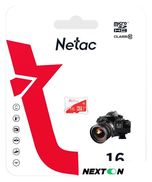 Карта памяти Netac microSDHC P500 ECO 16GB - Изображение №1 — Интернет-магазин Nexton