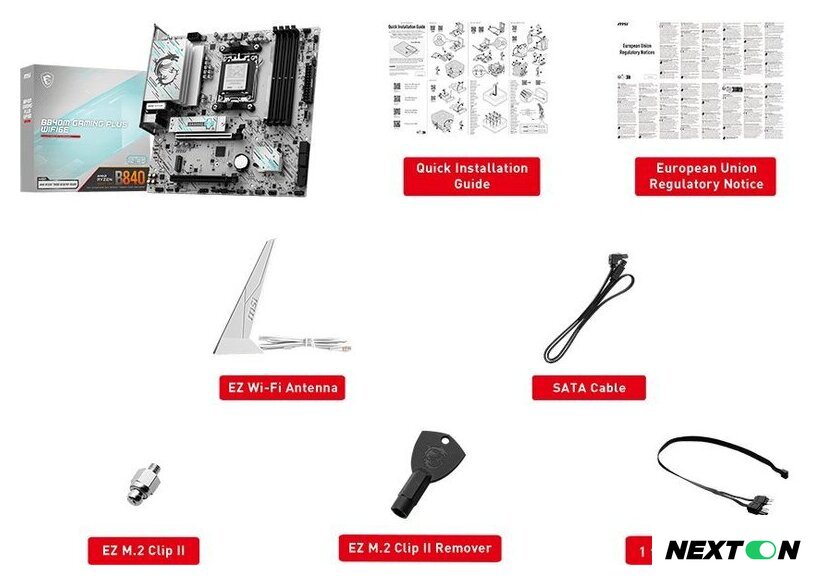 Материнская плата MSI B840M Gaming Plus WiFi6E - Изображение №2 — Интернет-магазин Nexton