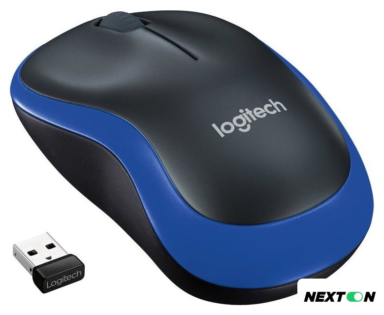 Мышь Logitech M185 (черный/синий) - Изображение №2 — Интернет-магазин Nexton