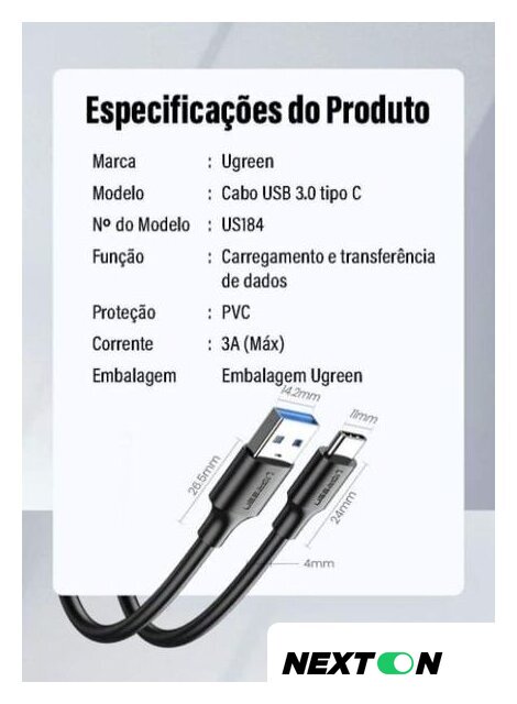 Кабель Ugreen US184 20883 - Изображение №6 — Интернет-магазин Nexton