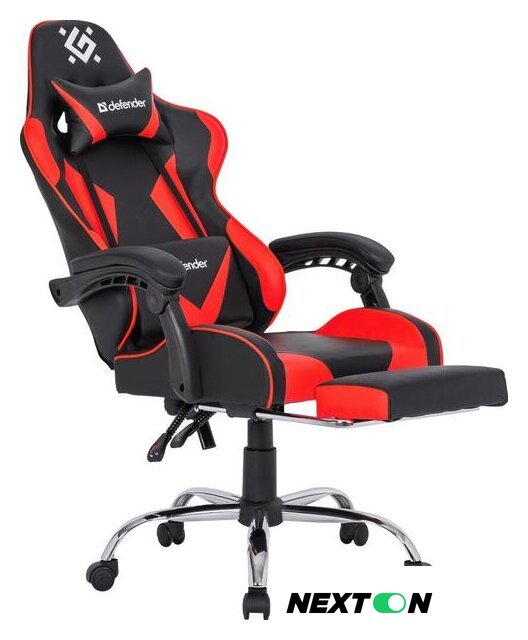 Игровое (геймерское) кресло Defender Pilot (черный/красный) - Изображение №5 — Интернет-магазин Nexton