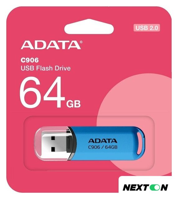 USB Flash ADATA C906 64GB (синий) - Изображение №3 — Интернет-магазин Nexton