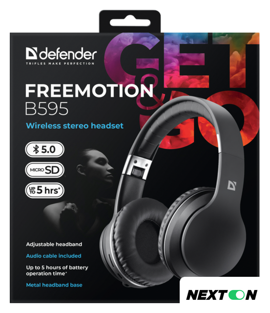 Наушники Defender FreeMotion B595 (черный) - Изображение №7 — Интернет-магазин Nexton