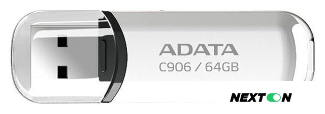 USB Flash ADATA C906 64GB (белый) - Изображение №1 — Интернет-магазин Nexton