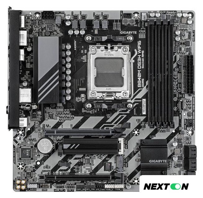 Материнская плата Gigabyte B840M DS3H WiFi6 - Изображение №1 — Интернет-магазин Nexton