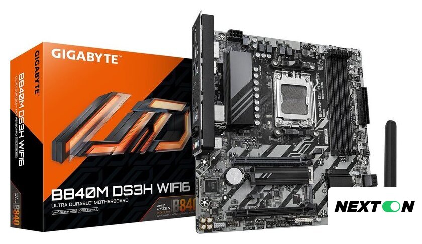 Материнская плата Gigabyte B840M DS3H WiFi6 - Изображение №4 — Интернет-магазин Nexton