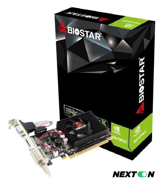 Видеокарта BIOSTAR GeForce G210 1GB DDR3 VN2103NHG6 - Изображение №1 — Интернет-магазин Nexton