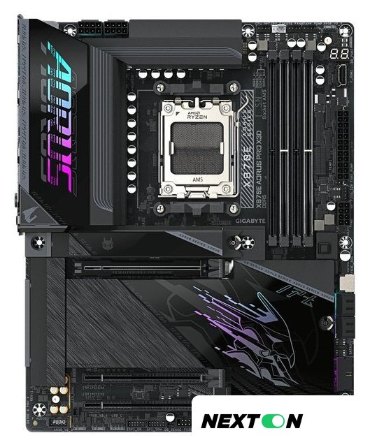 Материнская плата Gigabyte X870E Aorus Pro X3D - Изображение №1 — Интернет-магазин Nexton