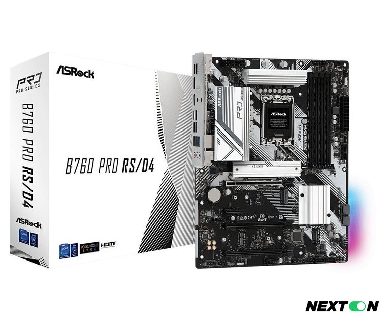 Материнская плата ASRock B760 PRO RS/D4 - Изображение №2 — Интернет-магазин Nexton