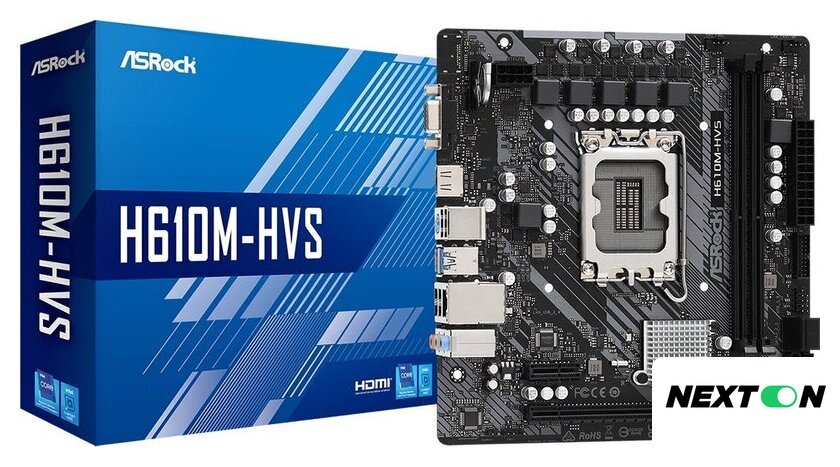 Материнская плата ASRock H610M-HVS - Изображение №3 — Интернет-магазин Nexton