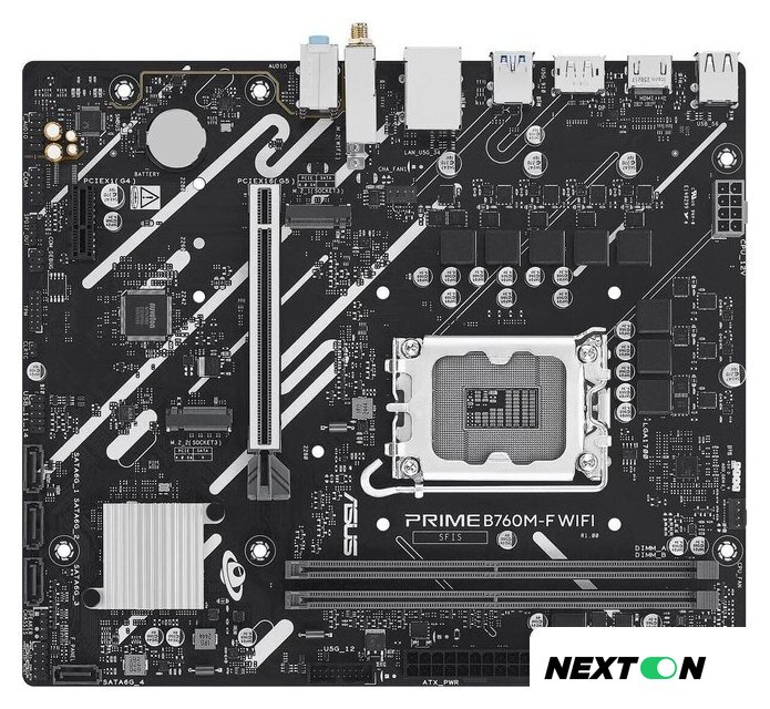 Материнская плата ASUS Prime B760M-F WiFi - Изображение №2 — Интернет-магазин Nexton